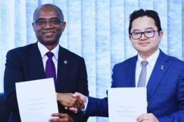 The Executive Vice President, Gas, Power & New Energy, Olalekan Ogunbayo and Mr. Kai Xu, Managing Director of Wison Ltd