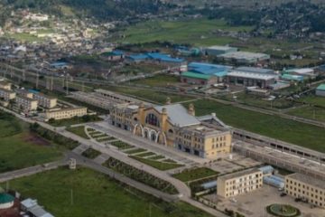The Lebu Railway Station in Addis Ababa, Ethiopia.