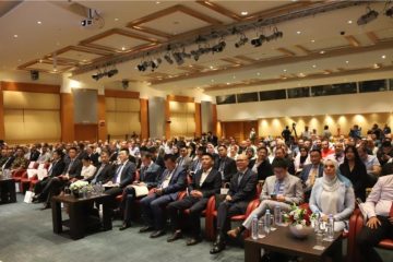 People at the China-Algeria Economic Forum in Oran, Algeria