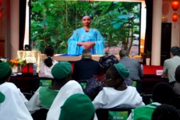 Cross section photo of Nigerian regional finals of the Chinese Bridge Chinese Proficiency Competition